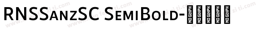 RNSSanzSC SemiBold字体转换